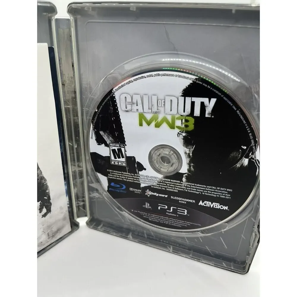 Playstation 3 Call of Duty Modern Warfare 3 MW3 Hardened Edition Steelbook